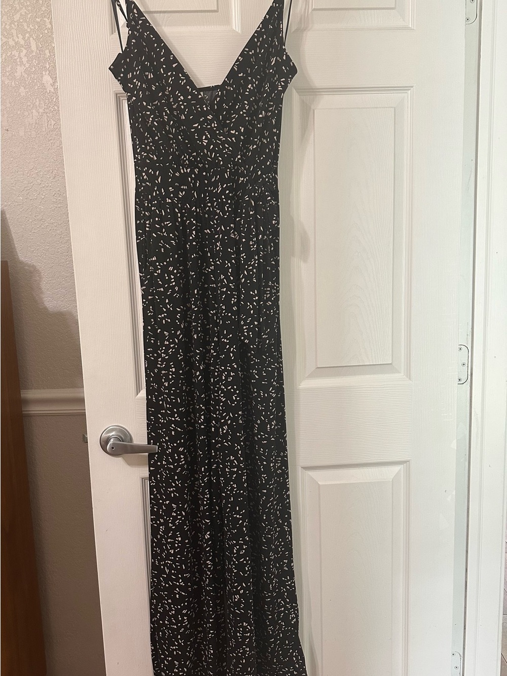 Kaileigh Pant Suit with White I Confetti Print